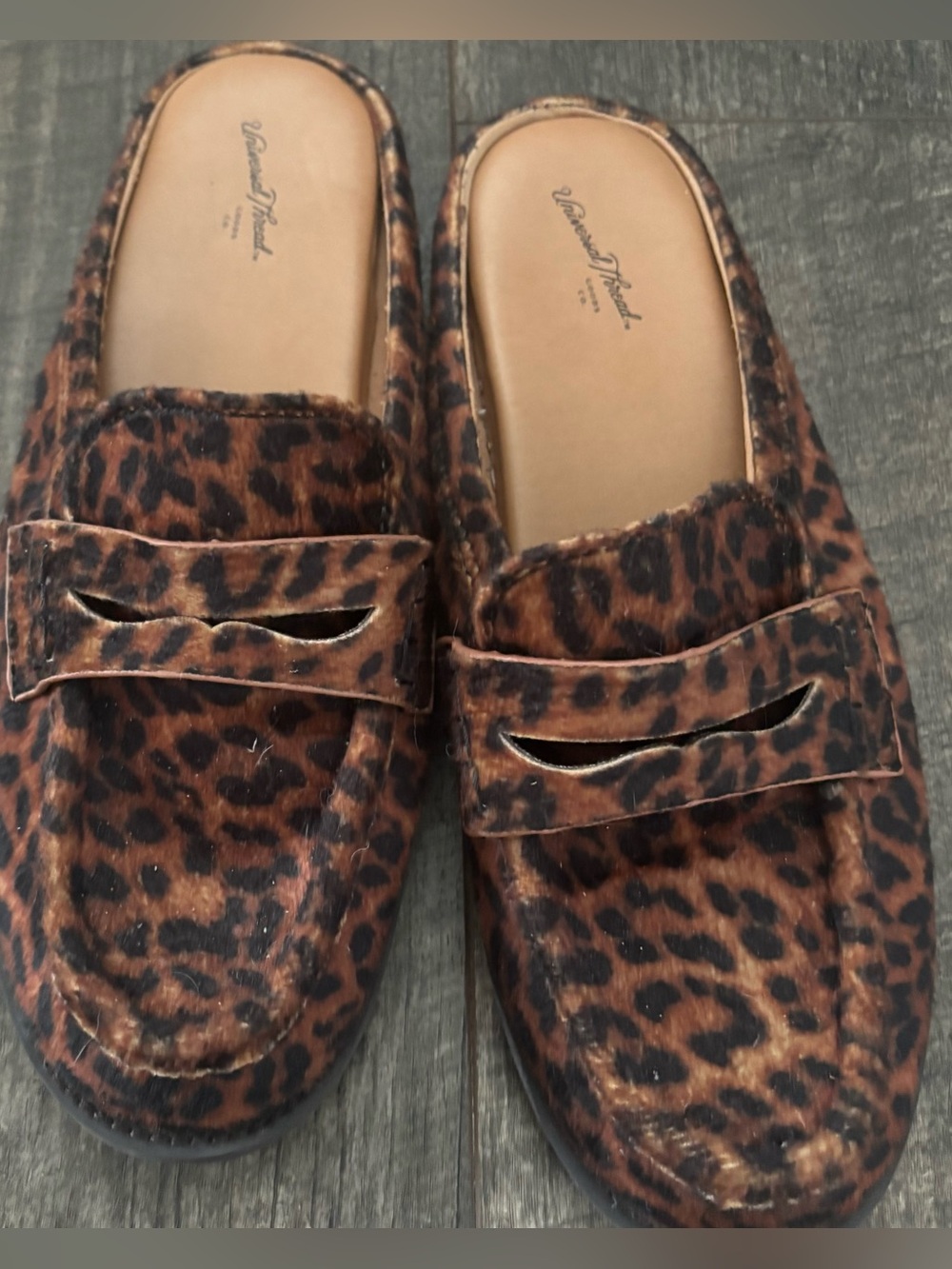 Leopard Print Slip-On Loafers